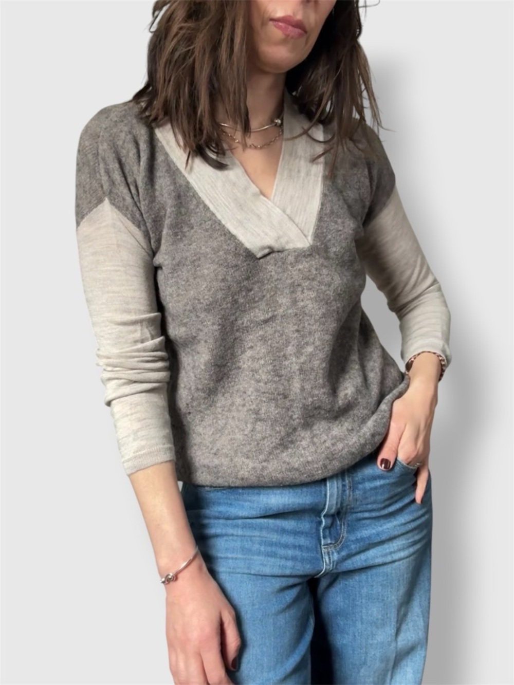 Anthropologie Moth Alpaca Blend Wool Sweater